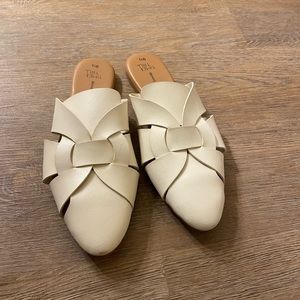Cream Mules Size 9.5